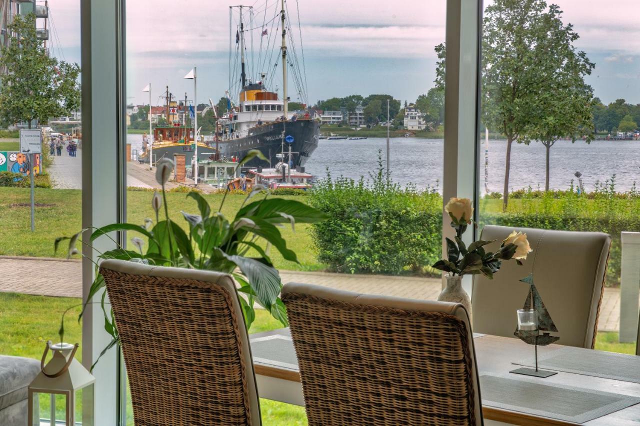 Apartament "Myharbourfront", Luxurioeses Wohnen An Der Hafenmole Rostock Zewnętrze zdjęcie