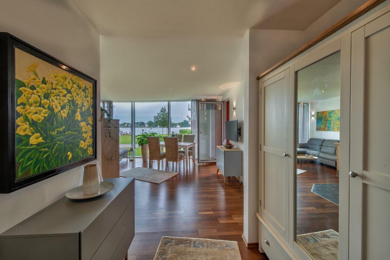 Apartament "Myharbourfront", Luxurioeses Wohnen An Der Hafenmole Rostock Zewnętrze zdjęcie